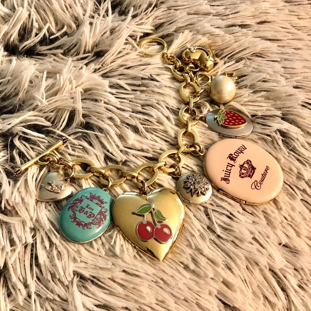 Juicy Couture RARE vintage fixed charm bracelet